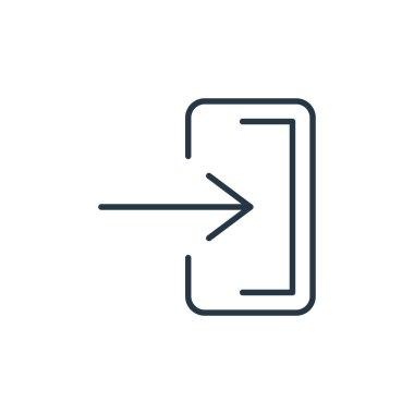 E ticaret konseptinden ikon vektörünü girin. Düzenlenebilir inme ile logaritmanın ince çizgisi. Web ve mobil uygulamalar, logo ve yazdırma ortamlarında kullanım için doğrusal imza girin.