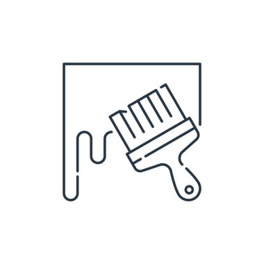 İşçi Bayramı konseptinden ikon vektörü. Düzenlenebilir fırça darbesinin ince çizgisi. Web ve mobil uygulamalarda kullanmak için doğrusal fırça işareti, logo, yazdırma ortamı.