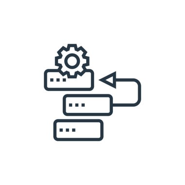 backlog icon vector from industrial process concept. Thin line illustration of backlog editable stroke. backlog linear sign for use on web and mobile apps, logo, print media. clipart