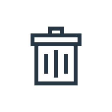 Simge vektörünü temel ui kavramından sil. Silinebilen felcin ince çizgisi. Web ve mobil uygulamalarda kullanmak için doğrusal işareti sil, logo, yazdırma ortamı.