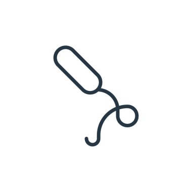 Mikroorganizma konseptinden bakteri simgesi vektörü. Düzenlenebilir bakteri felcinin ince çizgisi. Web ve mobil uygulamalarda kullanmak için bakteri doğrusal işareti, logo, yazdırma ortamı.