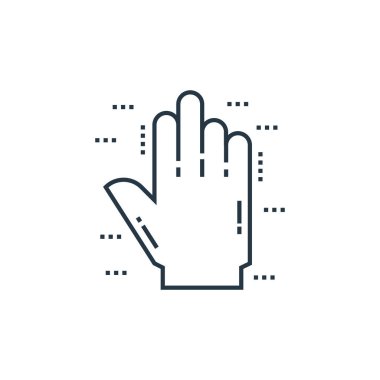 Hücrelerin organları ve tıbbi kenevir konseptindeki el ikonu vektörü. Elle düzenlenebilir felcin ince bir çizgisi. Web ve mobil uygulamalarda kullanmak için el doğrusal işareti, logo, yazdırma ortamı.