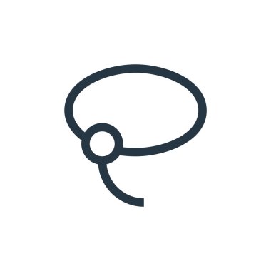 Vektör düzenleme kavramından kement ikon vektörü. Kement düzenlenebilir felcin ince bir çizgisi. Web ve mobil uygulamalarda kullanmak için kement doğrusal işareti, logo, yazdırma ortamı.