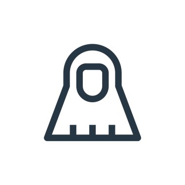 Çevrimiçi mağaza kategorilerindeki tesettür ikonu vektörü. Düzenlenebilir beyin felcinin ince bir çizgisi. Web ve mobil uygulamalarda kullanmak için tesettür doğrusal işareti, logo, yazdırma ortamı.