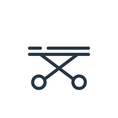 Tıp konseptinden kazı kazan ikonu vektörü. Düzenlenebilir kazı kazan vuruşunun ince bir çizgisi. Web ve mobil uygulamalarda kullanmak için kazı kazan doğrusal işareti, logo, yazdırma ortamı.