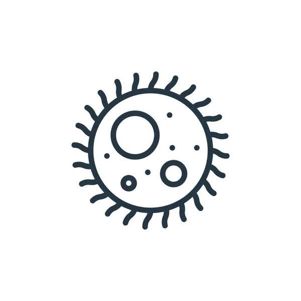 Vector Icono Ameba Del Concepto Microorganismo Ilustración Línea Delgada Trazo — Vector de stock