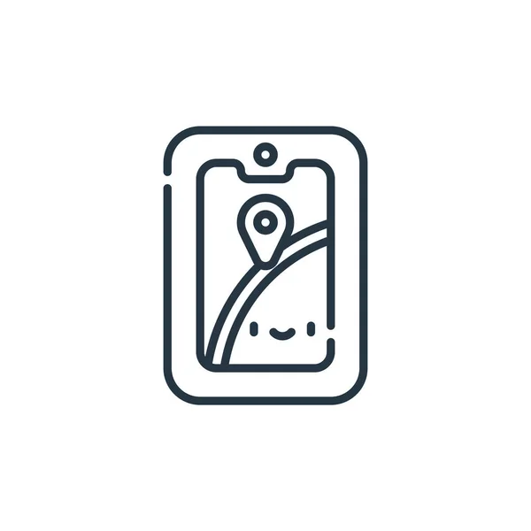 Gps Symbol Vektor Aus Adventure Konzept Thin Line Illustration Von — Stockvektor