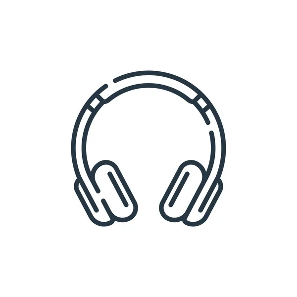 Headset Symbolvektor Aus Hardware Konzept Thin Line Illustration Des Kopfhörer — Stockvektor