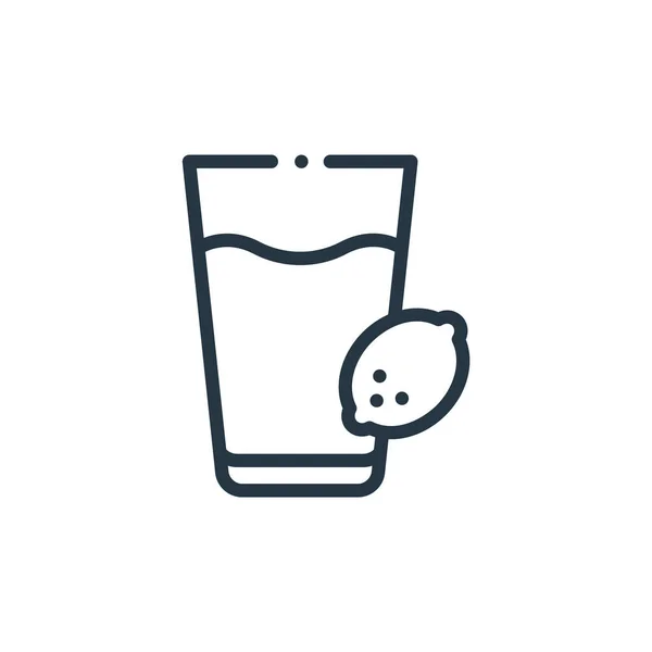Lemonade Icon Vector Nutrition Concept Thin Line Illustration Lemonade Editable — Stock Vector