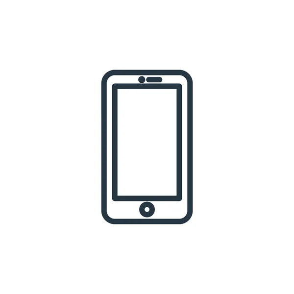 Vektor Ikon Smartphone Konceptu Osnovy Elektronických Zařízení Tenká Čára Ilustrace — Stockový vektor