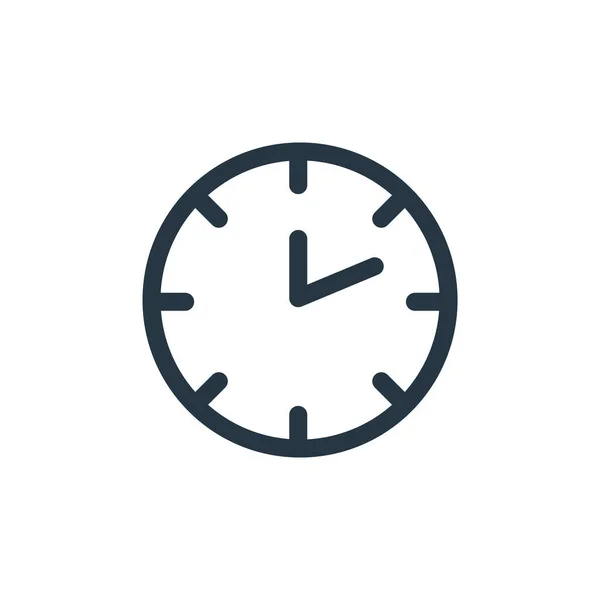 Reloj Icono Tiempo Vector Concepto Misceláneo Ilustración Línea Delgada Tiempo — Archivo Imágenes Vectoriales