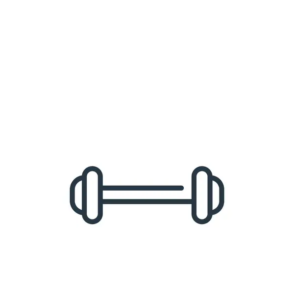 Symbolvektor Des Gewichthebens Aus Dem Sportkonzept Thin Line Illustration Des — Stockvektor
