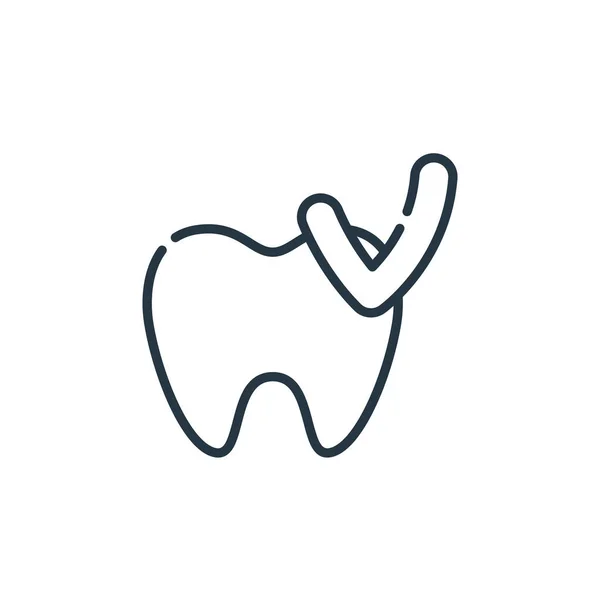 Vector Icono Dentista Del Concepto Dentista Ilustración Línea Delgada Del — Archivo Imágenes Vectoriales