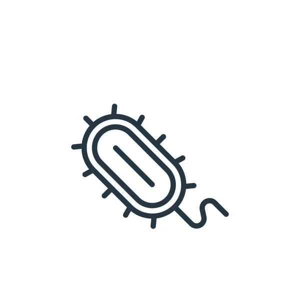 Vector Icono Germen Del Concepto Microorganismo Ilustración Línea Delgada Derrame — Archivo Imágenes Vectoriales