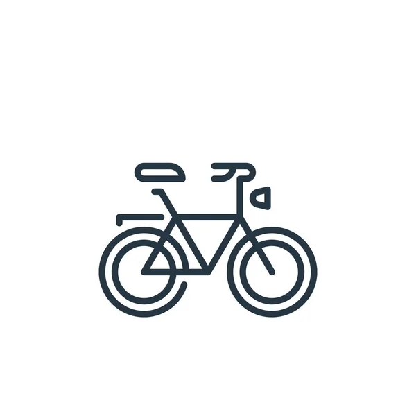Cyklistický Ikona Vektor Holandské Koncepce Tenká Čára Ilustrace Editovatelného Zdvihu — Stockový vektor