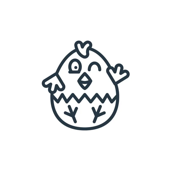 Chick Icon Vektor Aus Dem Easter Avatars Concept Dünne Illustration — Stockvektor