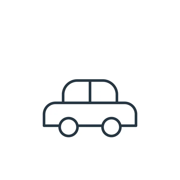 Car Icon Vector Travel Concept Thin Line Illustration Car Editable — Stock Vector