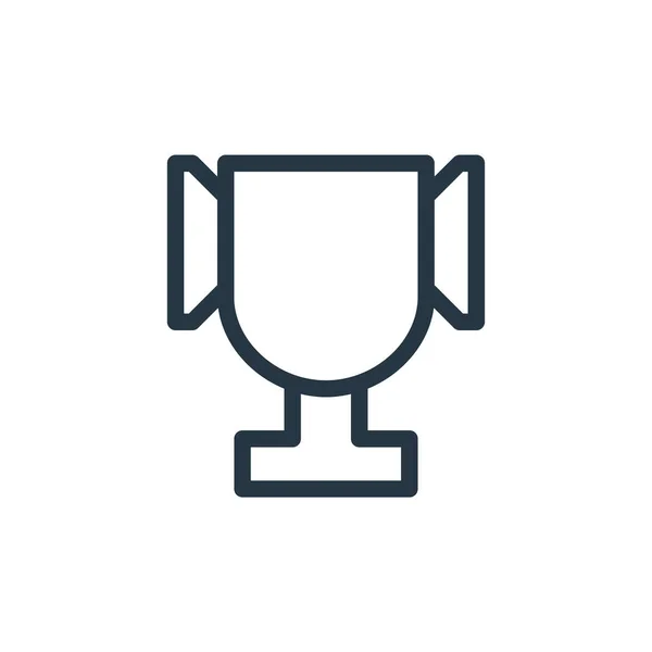 Trophy Icon Vector School Concept Thin Line Illustration Trophy Editable — Stock Vector