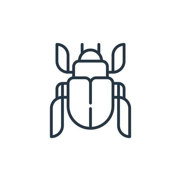 Bug Icon Vector Education Concept Thin Line Illustration Bug Editable — Stock Vector