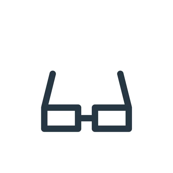 眼镜图标矢量从学校的概念 镜片可编辑笔划的细线说明 眼镜线形标志 用于网络和移动应用程序 印刷媒体 — 图库矢量图片