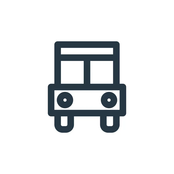 Wektor Ikony Autobusu Koncepcji Symbolu Znaku Cienka Ilustracja Suwu Edytowalnego — Wektor stockowy