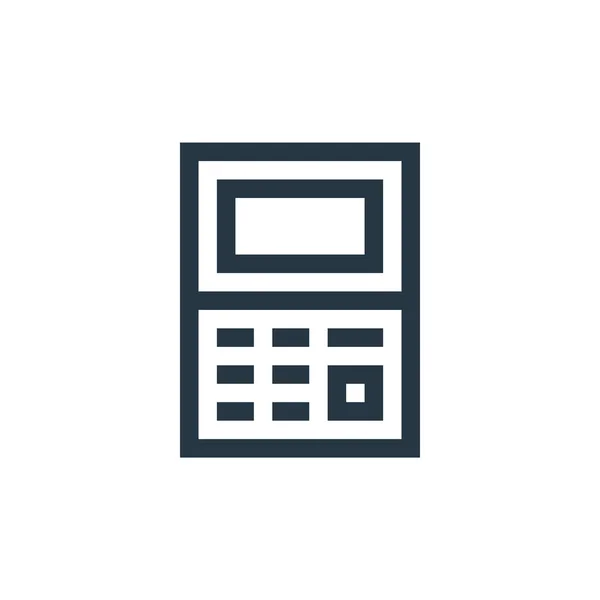 Calculator Icon Vector Wireless Technology Concept Thin Line Illustration Calculator — Stock Vector