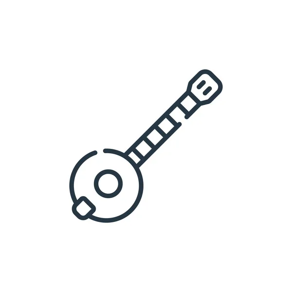 Banjo Icon Vektor Aus Irland Concept Thin Line Illustration Von — Stockvektor