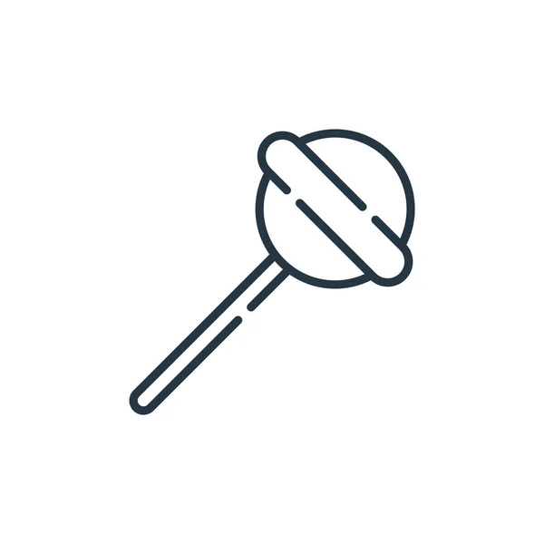 Lollipop Vector Icono Dulces Caramelos Concepto Ilustración Línea Delgada Trazo — Archivo Imágenes Vectoriales