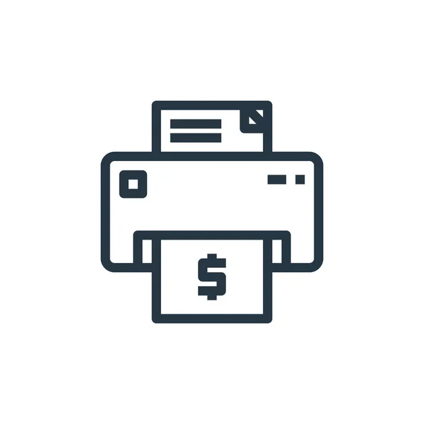 printer icon vector from business money and communication concept. Thin line illustration of printer editable stroke. printer linear sign for use on web and mobile apps, logo, print media.