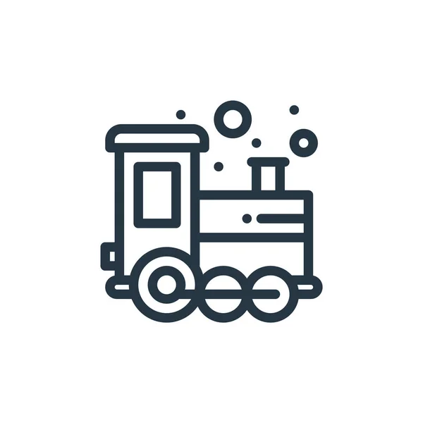 Train Icon Vector Baby Shower Concept Thin Line Illustration Train — Stock Vector