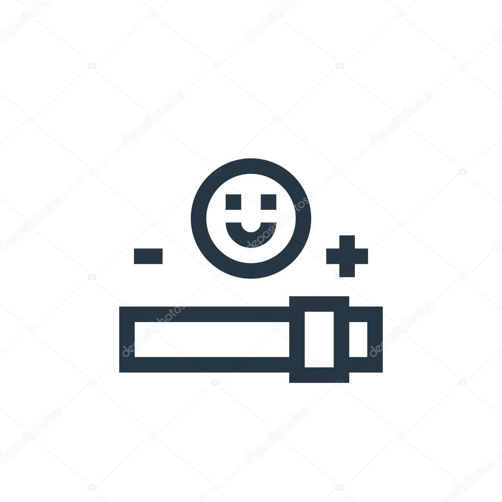 deslizadores icono vector de concepto de comentarios de los clientes