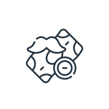 Berber dükkanındaki para ikonu vektörü. Düzenlenebilir para vuruşunun ince çizgisi. para doğrusal işareti web ve mobil uygulamalarda kullanmak için, logo, yazdırma ortamı.