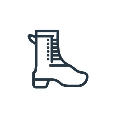 Bahar konseptinden ayakkabı ikonu vektörü. İnce çizgili düzenlenebilir ayakkabı darbesi çizgisi. İnternet ve mobil uygulamalarda kullanmak için ayakkabı doğrusal işareti, logo, yazdırma ortamı.