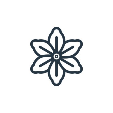 Bahar konseptinden çiçek tasarım ikonu vektörü. Çiçek dizaynının ince bir çizgisi düzenlenebilir felç. Web ve mobil uygulamalarda kullanım için çiçek tasarımı doğrusal işareti, logo, yazdırma ortamı.