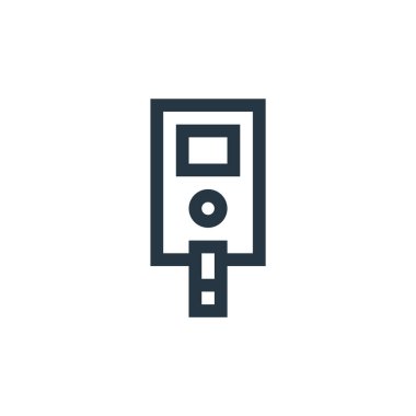 Kablosuz teknoloji konseptinden hemoglobin test metre ikonu vektörü. Hemoglobin test metresi düzenlenebilir vuruşunun ince çizgisi. Web ve mobil uygulamalarda kullanmak için hemoglobin test metresi doğrusal işareti, 