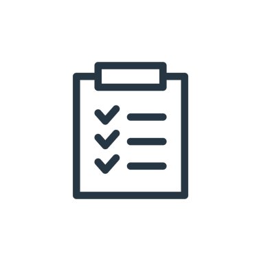 Eğitim konseptindeki simge vektörlerini listele. Düzenlenebilir vuruşların ince çizgisi. Web ve mobil uygulamalarda kullanmak için doğrusal işaretleri listele, logo, yazdırma ortamı.