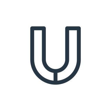 Kullanıcı arayüzü kavramından mıknatıs simgesi vektörü. Düzenlenebilir mıknatıs darbesinin ince çizgisi. Web ve mobil uygulamalarda kullanmak için mıknatıs doğrusal işareti, logo, yazdırma ortamı.