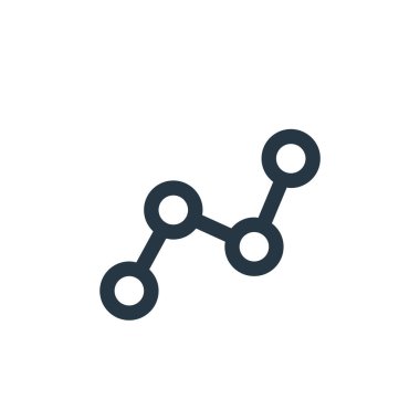 Pazarlama kavramından istatistik ikonu vektörü. Düzenlenebilir inme istatistiklerinin ince çizgisi. Web ve mobil uygulamalarda kullanım için istatistikler doğrusal işareti, logo, yazdırma ortamı.