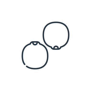 Yiyecek ve içecek alerji konseptinden lupin ikonu vektörü. Lupin inmesinin ince bir çizgisi. Web ve mobil uygulamalarda kullanmak için lupin doğrusal işareti, logo, yazdırma ortamı.