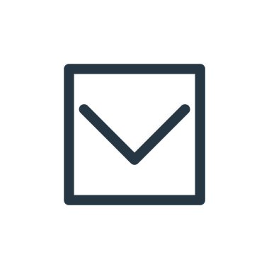 ok kavramından simge vektörünü indir. Düzenlenebilir felcin ince bir çizgisi. Web ve mobil uygulamalar, logo ve yazdırma ortamlarında kullanım için aşağı doğrusal işaret.