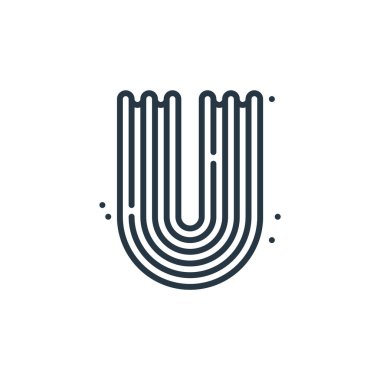 Cinco de mayonez kavramından churro ikon vektörü. Kurgulanabilir churro felcinin ince bir çizgisi. Web ve mobil uygulamalarda kullanmak için churro doğrusal işareti, logo, yazdırma ortamı.