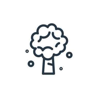 Bahar konseptinden elma ikonu vektörü. İnce çizgili, düzenlenebilir elma çarpması. Web ve mobil uygulamalarda kullanmak için elma doğrusal işareti, logo, yazdırma ortamı.