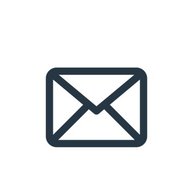 Kullanıcı arayüzü kavramından mesaj simgesi vektörü. Mesajın düzenlenebilir darbesinin ince çizgisi. Web ve mobil uygulamalarda kullanmak için ileti doğrusal işareti, logo, yazdırma ortamı.