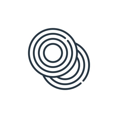 Karnaval konseptinden simge vektörü. Cymball 'ın düzenlenebilir vuruşunun ince çizgisi. Web ve mobil uygulamalarda kullanmak için cymball doğrusal işareti, logo, yazdırma ortamı.