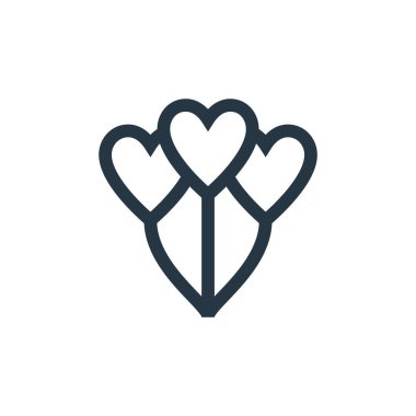 Anneler Günü konseptinden kalp ikonu taşıyıcısı. Kalp krizinin ince bir çizgisi. Web ve mobil uygulamalarda kullanmak için kalp doğrusal işareti, logo, yazdırma ortamı.