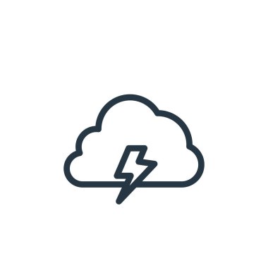 Bahar konseptinden bulut hesaplama simgesi vektörü. Düzenlenebilir bulut vuruşunun ince çizgisi. Web ve mobil uygulamalar, logo ve yazdırma ortamlarında kullanım için bulut hesaplama doğrusal işareti.