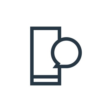 Mesaj konseptinden sesli mesaj ikonu vektörü. Düzenlenebilir inmenin ince bir çizgisi. Web ve mobil uygulamalarda kullanmak için sesli mesaj doğrusal işareti, logo, yazdırma ortamı.