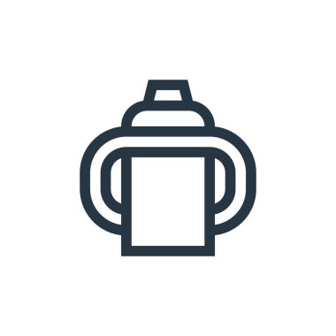 Bebek partisi konseptinden ikon vektör eğitimi. Düzenlenebilir felç eğitiminin ince bir çizgisi. Web ve mobil uygulamalarda kullanmak için doğrusal eğitim işareti, logo, yazdırma ortamı.