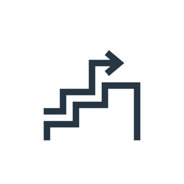 Pazarlama kavramından büyüme ikonu vektörü. İnce çizgili düzenlenebilir felç çizgisi. Web ve mobil uygulamalarda kullanmak için büyüme doğrusal işareti, logo, yazdırma ortamı.