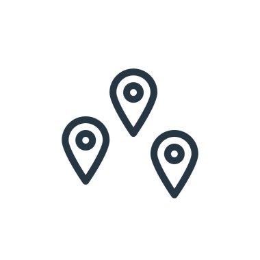 Ofis ekipmanı konseptindeki ikon vektörünü tutturur. Düzenlenebilir iğne darbelerinin ince çizgisi. Web ve mobil uygulamalar, logo ve yazdırma ortamlarında kullanım için doğrusal işaretler.